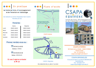 Plaquette CSAPA